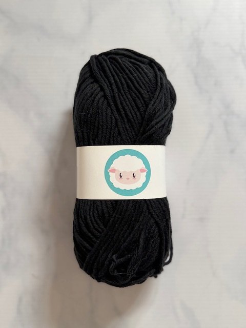 Algodón peinado - negro