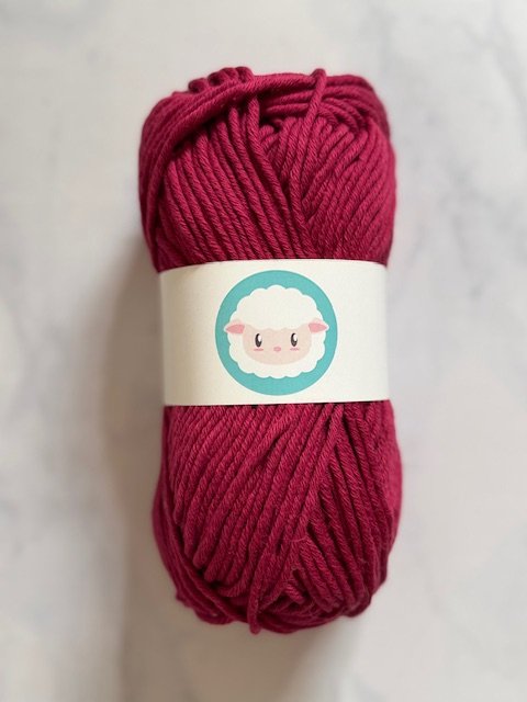 Algodón peinado - bordó