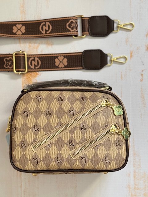 Bandolera monogram beige
