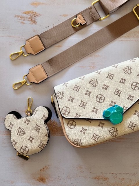 Bandolera monogram clara