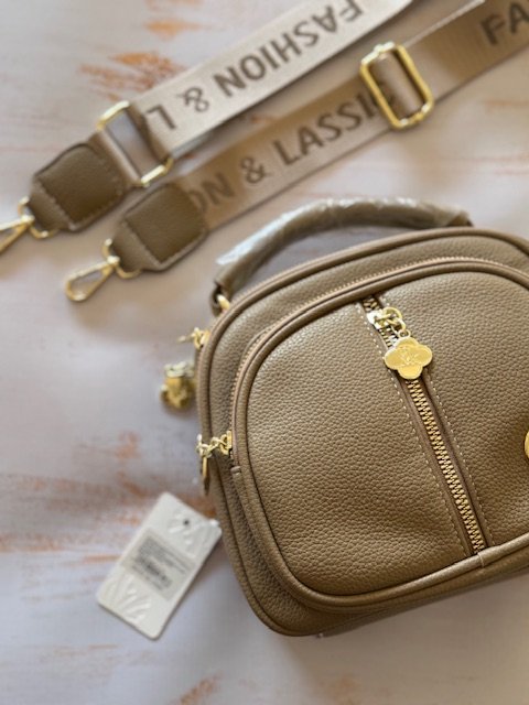 Bandolera beige