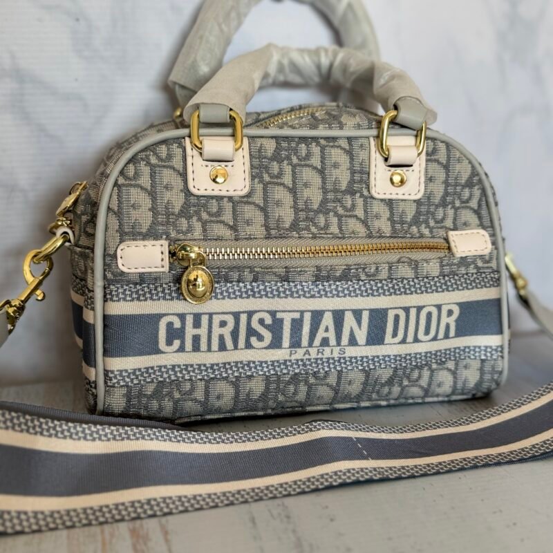 Bandolera baúl Christian Dior - color celeste