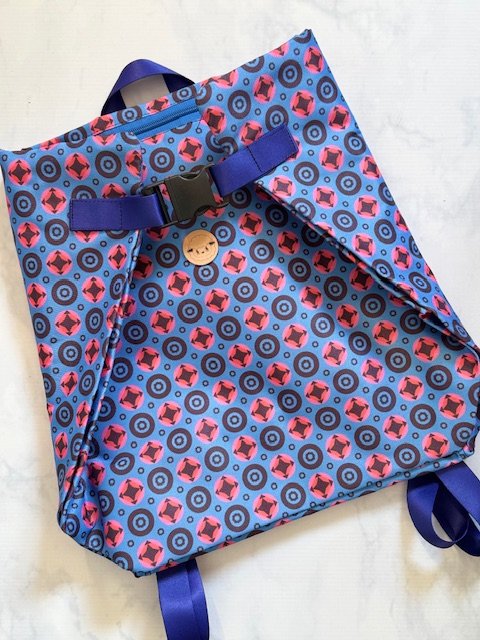 Mochila Porta-proyecto - Monogram Jackie azul