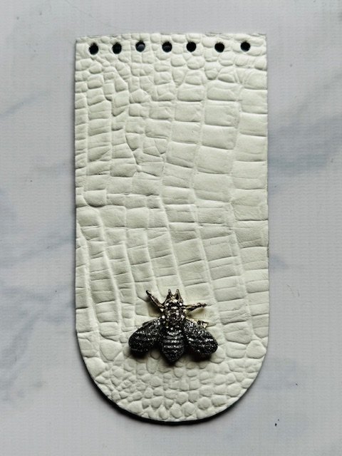 Pieza de cuero - Bandolera Agatha (blanco)