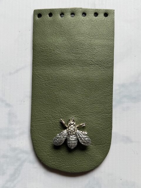 Pieza de cuero - Bandolera Agatha (verde claro)