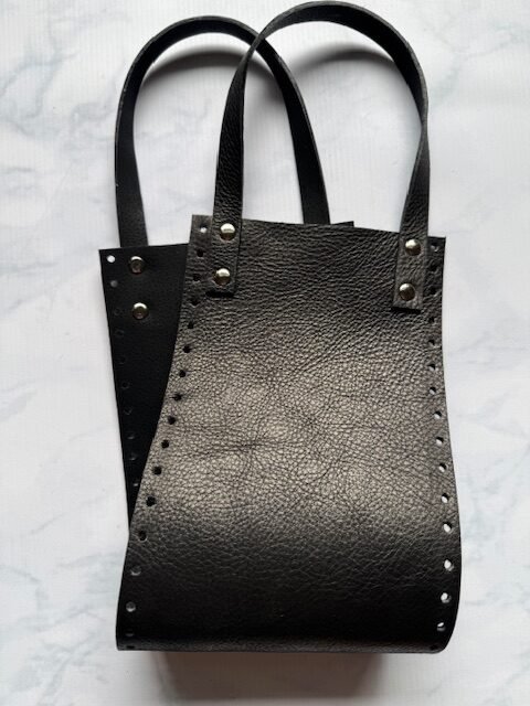 Pieza de cuero - Cartera Rose (negro)