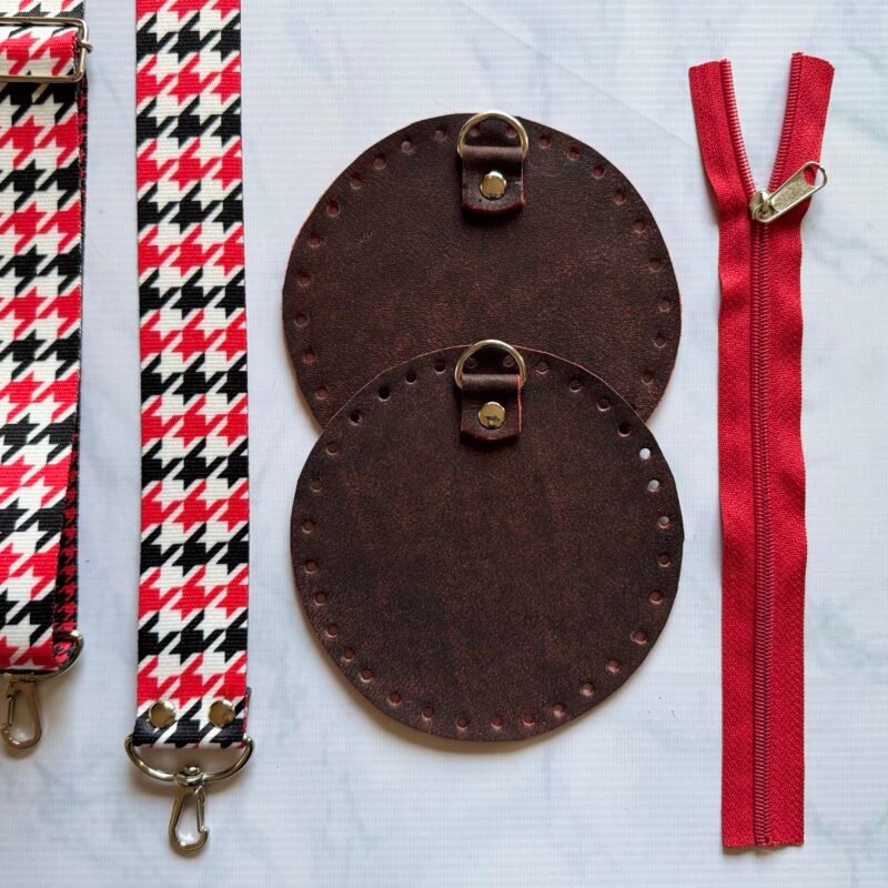 Bandolera Caramelo - bordo desgastado