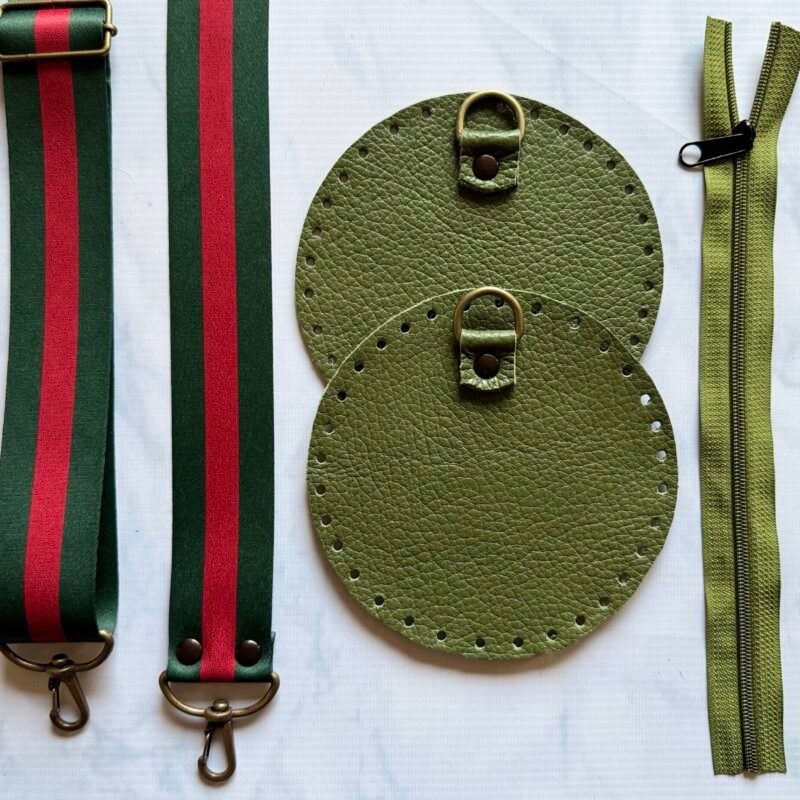 Bandolera Caramelo - verde malva