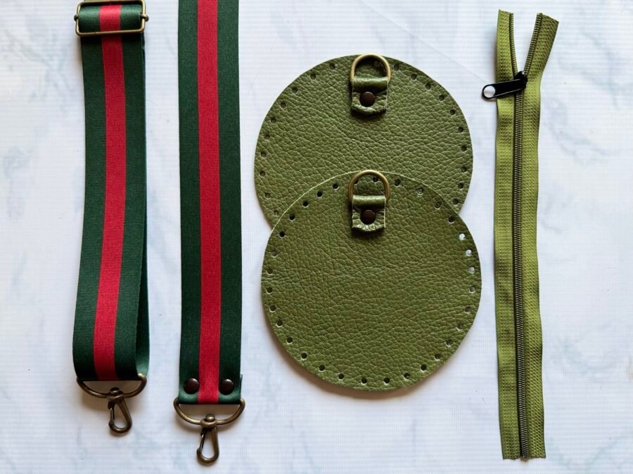 Bandolera Caramelo - verde malva