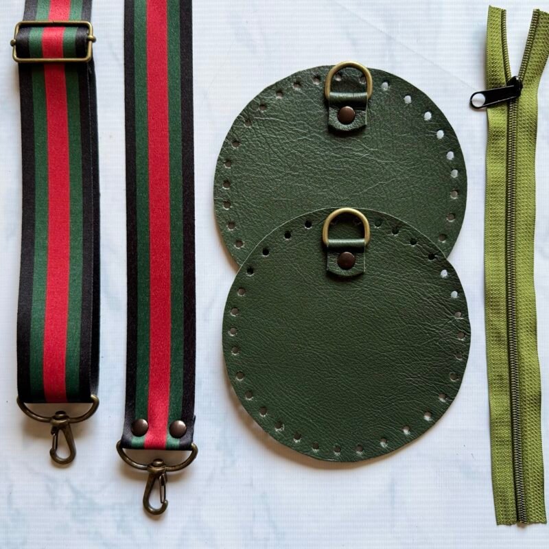 Bandolera Caramelo - verde inglés