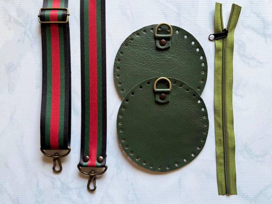 Bandolera Caramelo - verde inglés