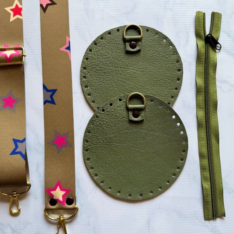 Bandolera Caramelo - verde musgo