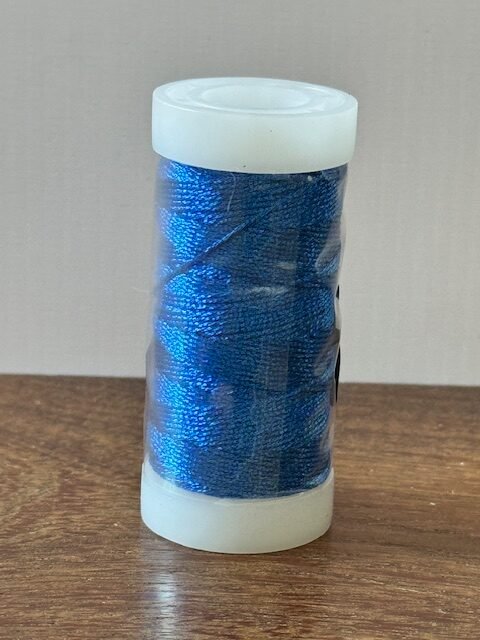 Hilo metalizado en bobina - color azul