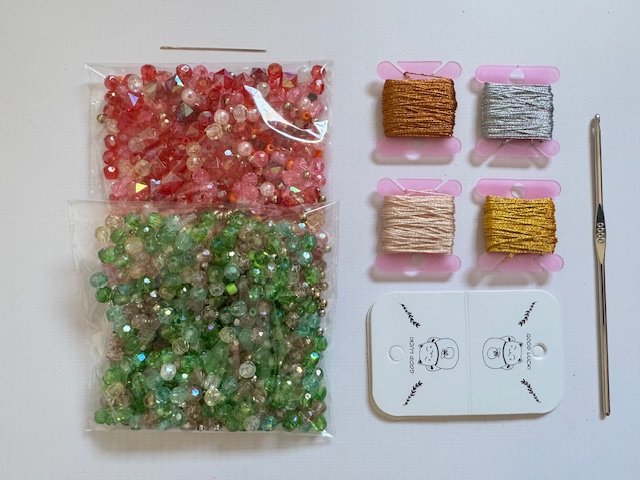 Kit collar infinito - degustación (material para 4 collares)