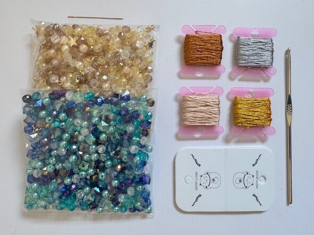 Kit collar infinito - degustación (material para 4 collares)