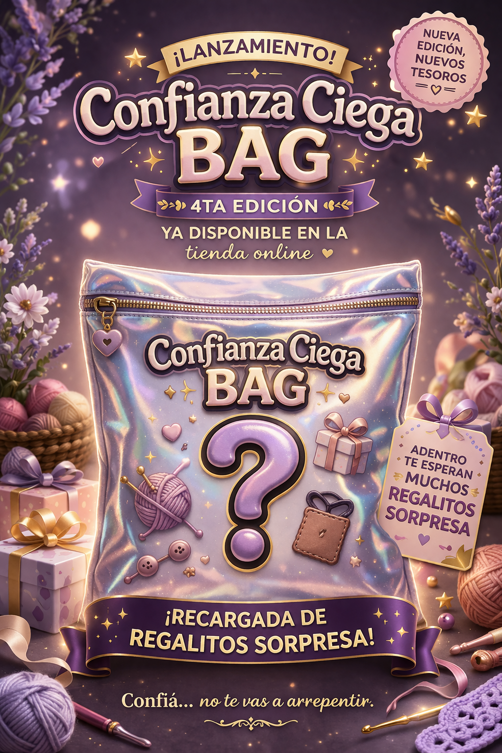 4ta Confianza Ciega Bag (kit de materiales para proyecto + regalos sorpresa)