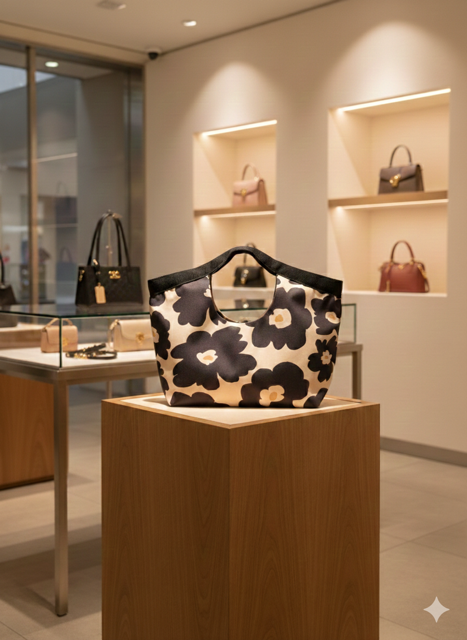 Gucci Giglio Tejedora - Negro y beige