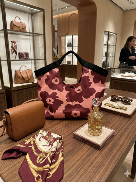 Gucci Giglio Tejedora - Bordó y rosa