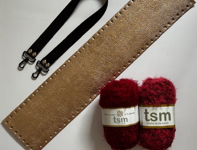 Kit Cartera Mumbai - dorado rosé brilloso