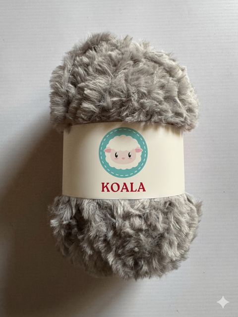 Hilado peluche - gris medio