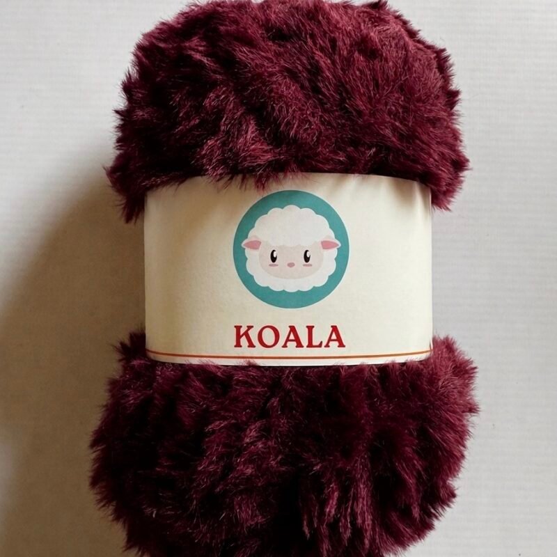 Hilado peluche - bordó