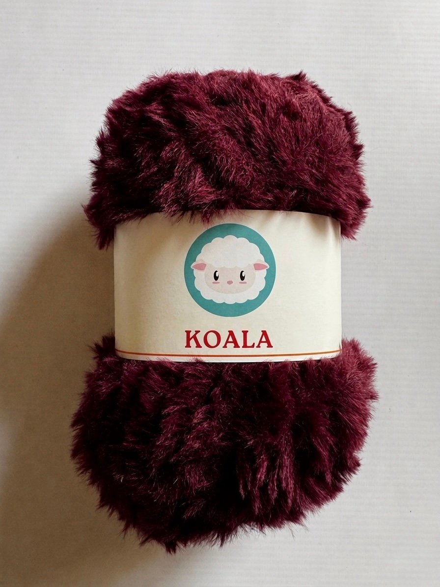 Hilado peluche - bordó