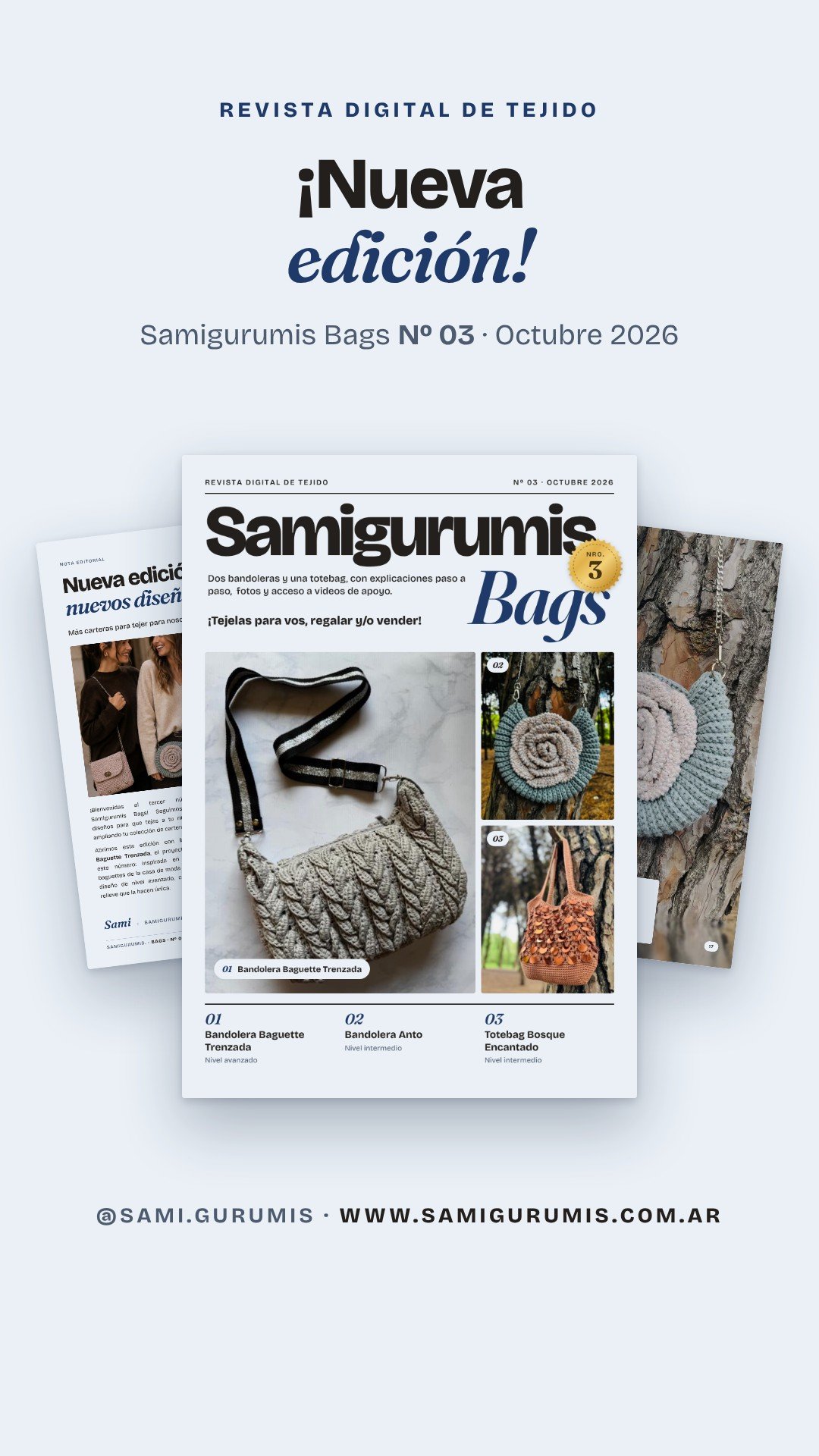 Samigurumis Bags Nº 03: revista digital de tejido
